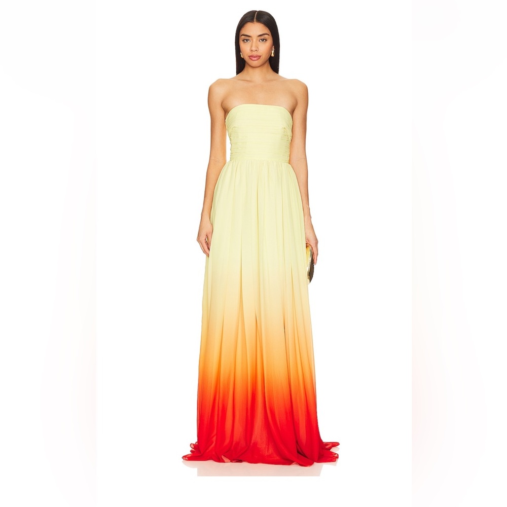 Camille Dress in Sunset Ombre Sau Lee